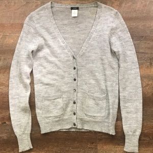 J. Crew Sweaters - J CREW GREY WOOL CARDIGAN WITH BUTTONS AND POCKETS J. Crew Sweaters - J CREW GREY WOOL CARDIGAN WITH BUTTONS AND POCKETS